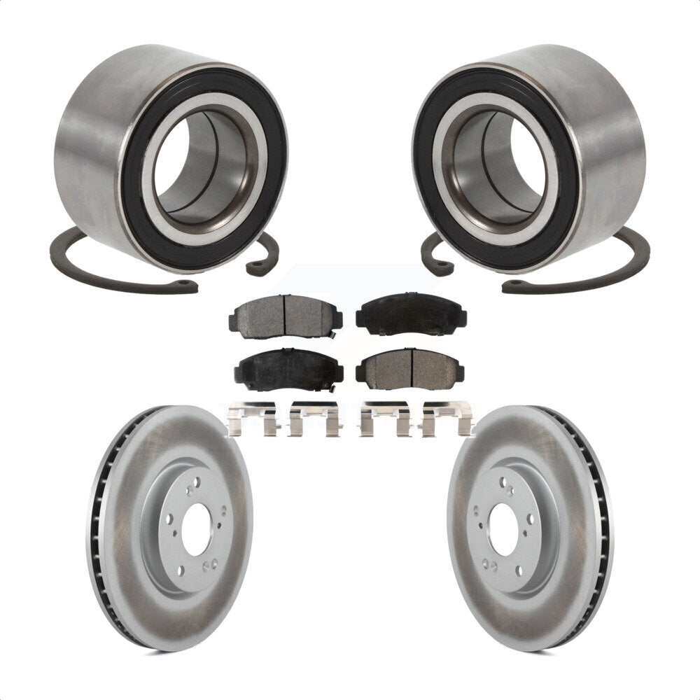 Wheel Bearing Coat Brake Rotor Pad Front Kit For Acura TL Automatic transmission