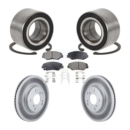 Wheel Bearing Coated Disc Brake Rotor And Ceramic Pads Front Kit For Honda Civic
