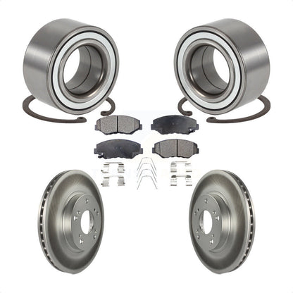 Wheel Bearing Coated Disc Brake Rotors And Ceramic Pads Front Kit For Honda CR-V
