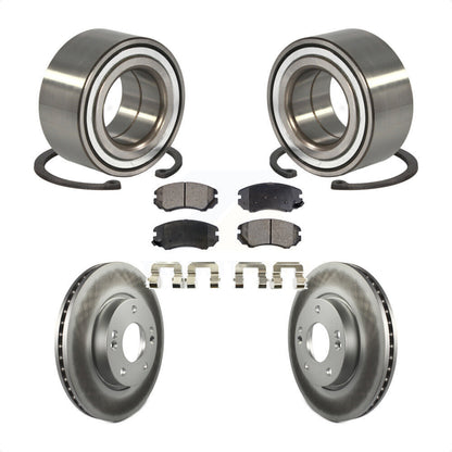 Wheel Bearing Coated Disc Brake Rotors And Pads Front Kit For Hyundai Tiburon
