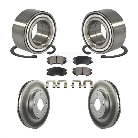 Wheel Bearing Coated Disc Brake Rotors And Pads Front Kit For Hyundai Tiburon