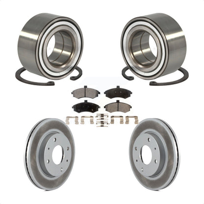 Wheel Bearing Coated Disc Brake Rotors And Pads Front Kit For Hyundai Elantra