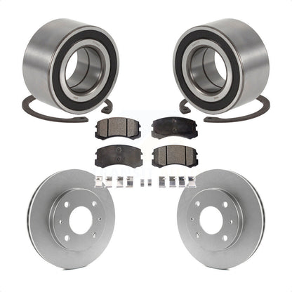 Wheel Bearing Coated Disc Brake Rotors And Pads Front Kit For Mitsubishi Lancer
