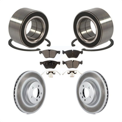 Wheel Bearing Coated Disc Brake Rotors And Pads Front Kit For 2007 BMW 335xi