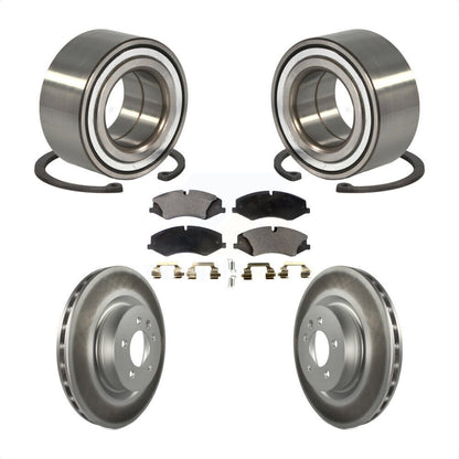 Wheel Bearing Coated Disc Brake Rotor & Pad Front Kit For Land Rover Range Sport