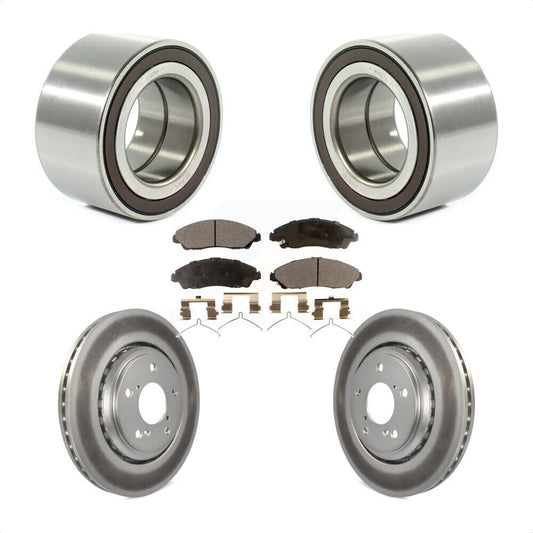 Wheel Bearing Coated Brake Rotor And Pad Front Kit For 2017-2019 Honda Ridgeline