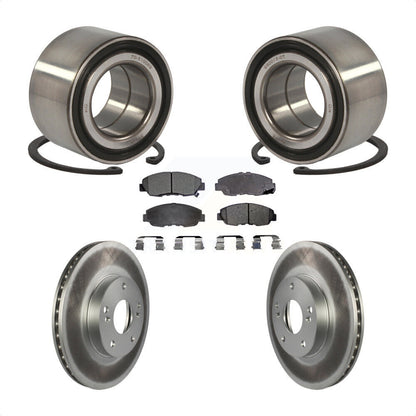Wheel Bearing Coated Brake Rotor Pad Front Kit For 2011 Honda Civic GX with 1.8L