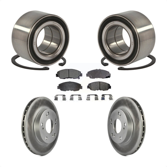 Wheel Bearing Coated Disc Brake Rotor And Ceramic Pads Front Kit For Honda Civic