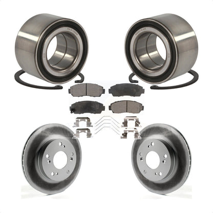 Wheel Bearing Coated Disc Brake Rotor And Ceramic Pads Front Kit For Honda Civic