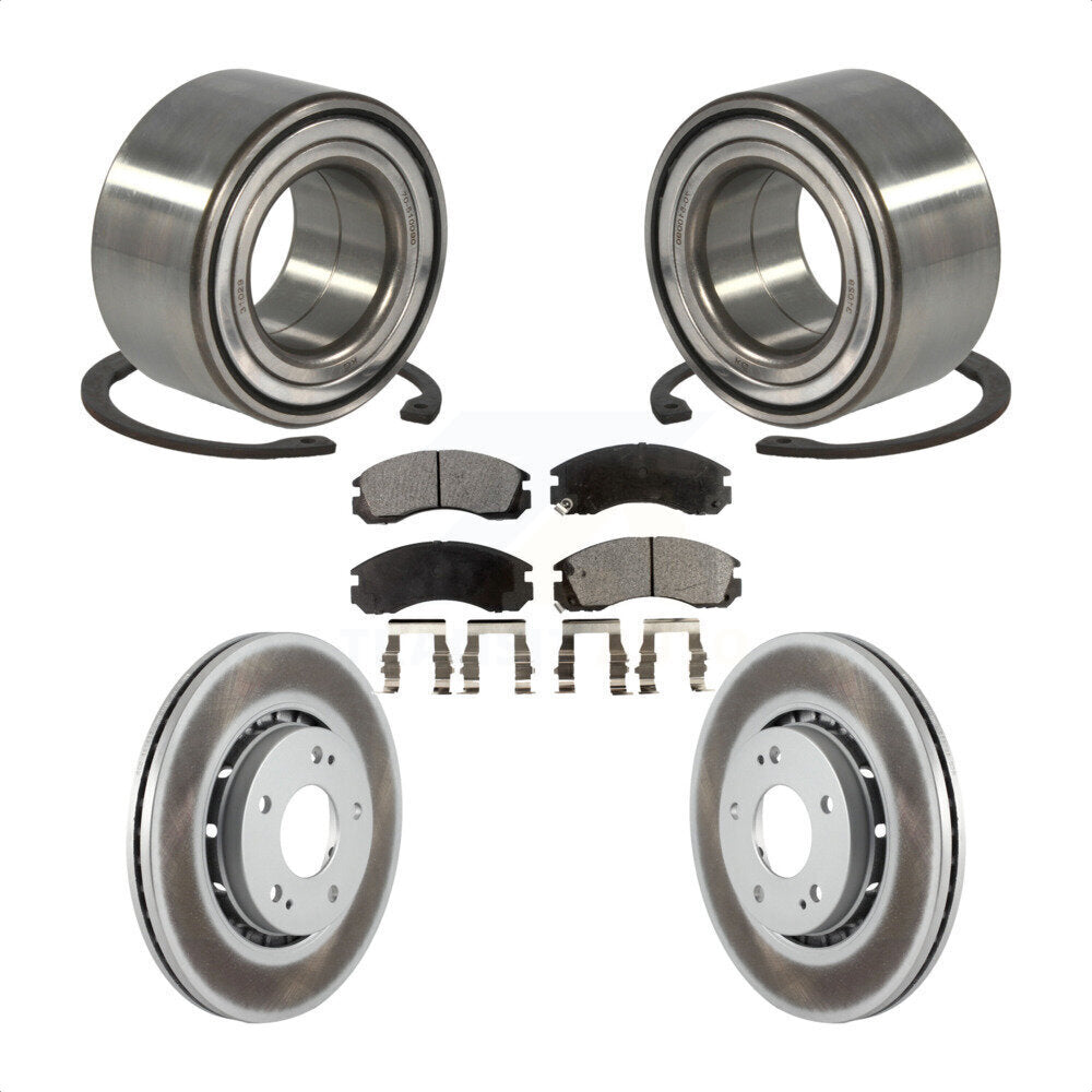 Wheel Bearing Coat Brake Rotor Pad Front Kit For 09 Mitsubishi Lancer From 04