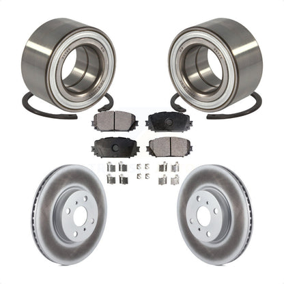 Wheel Bearing Coated Disc Brake Rotor And Ceramic Pad Front Kit For Toyota Yaris