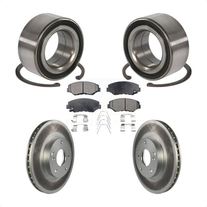 Wheel Bearing Coated Disc Brake Rotor And Ceramic Pad Front Kit For Honda Accord