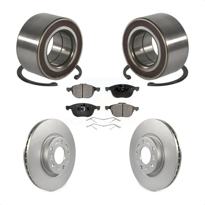 Wheel Bearing Coated Disc Brake Rotors And Pads Front Kit For Mazda 3 5 Sport