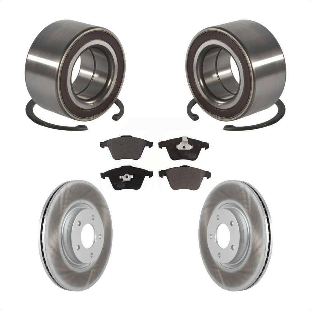 Wheel Bearing Coated Disc Brake Rotors And Ceramic Pads Front Kit For Mazda 3