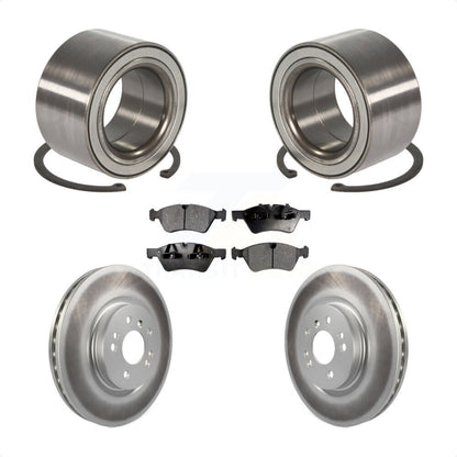Wheel Bearing Coated Brake Rotor Pad Front Kit For 2010-2011 Mercedes-Benz ML450