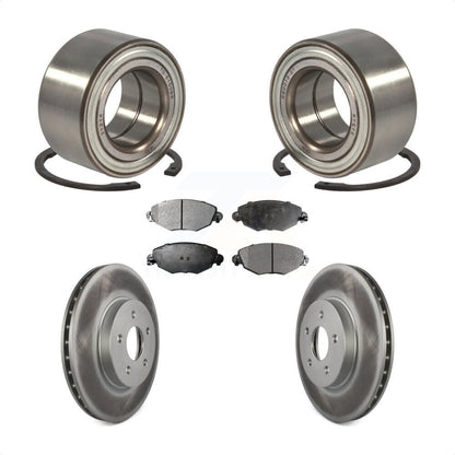 Wheel Bearing Coated Disc Brake Rotor Pads Front Kit For 2002-2008 Jaguar X-Type