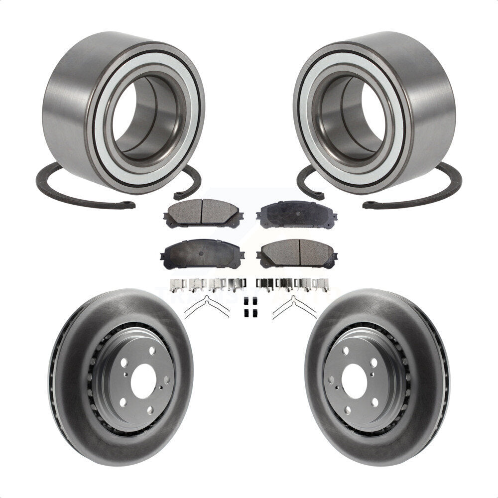 Wheel Bearing Coat Brake Rotor Pads Front Kit For Toyota Highlander Sienna Lexus