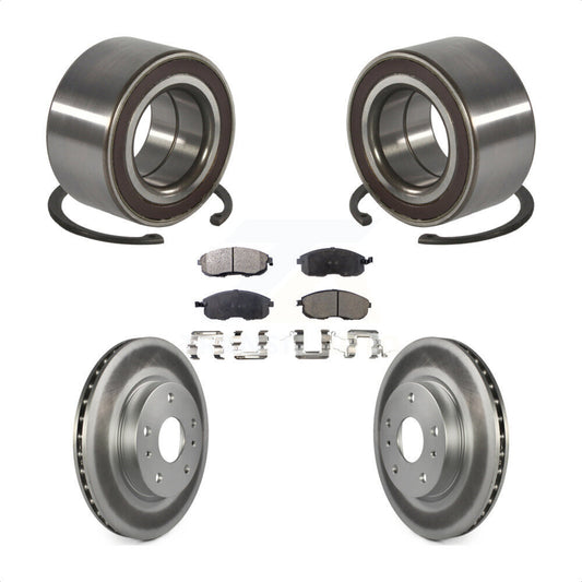 Wheel Bearing Coated Disc Brake Rotor And Pad Front Kit For Suzuki SX4 Crossover