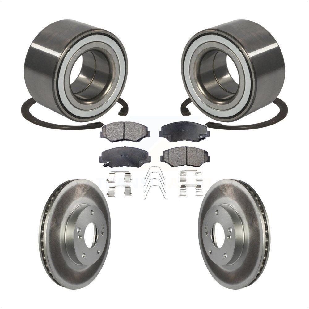 Wheel Bearing Coated Disc Brake Rotors And Pads Front Kit For 2016 Honda CR-Z