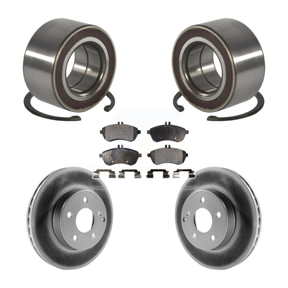 Wheel Bearing Coated Disc Brake Rotors And Pads Front Kit For Mercedes-Benz C300