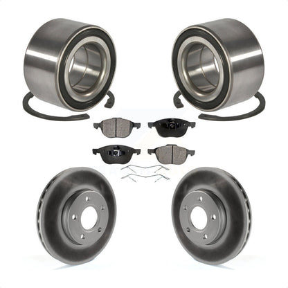 Wheel Bearing Coated Disc Brake Rotors And Pads Front Kit For Ford Focus C-Max