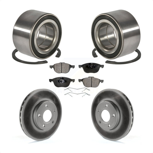 Wheel Bearing Coated Disc Brake Rotors And Pads Front Kit For Ford Focus C-Max