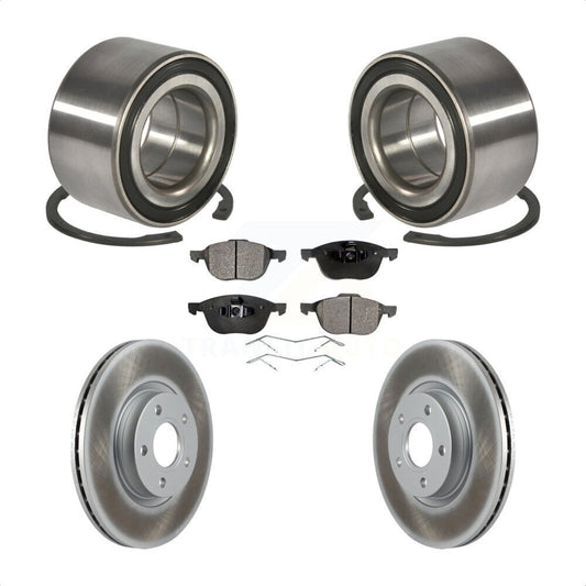 Wheel Bearing Coated Disc Brake Rotors And Pads Front Kit For Ford Escape C-Max