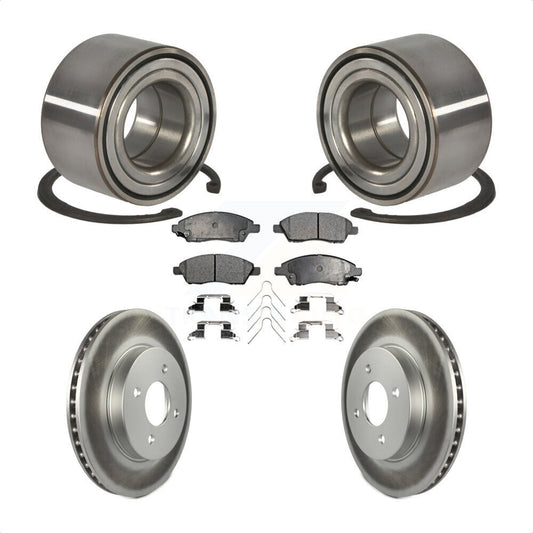 Wheel Bearing Coated Disc Brake Rotor Pads Front Kit For Nissan Micra Versa Note