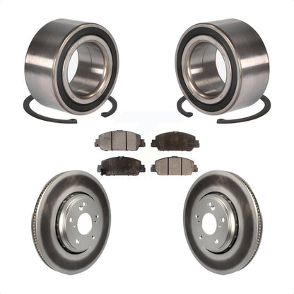 Wheel Bearing Coated Disc Brake Rotor And Ceramic Pad Front Kit For Honda Accord