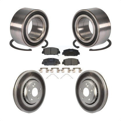 Wheel Bearing Coated Disc Brake Rotor And Ceramic Pad Front Kit For Honda Accord