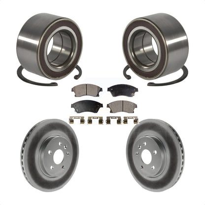Wheel Bearing Coated Brake Rotor Pads Front Kit For 2013-2014 Chevrolet Sonic RS