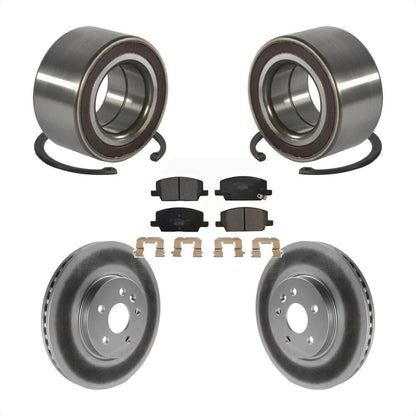 Wheel Bearing Coated Brake Rotor & Pad Front Kit For Buick Encore Chevrolet Trax