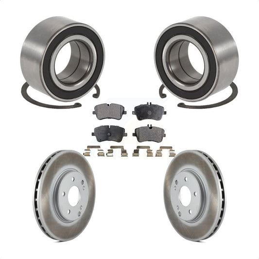 Wheel Bearing Coated Brake Rotor Pads Front Kit For Mercedes-Benz C280 C240 C320