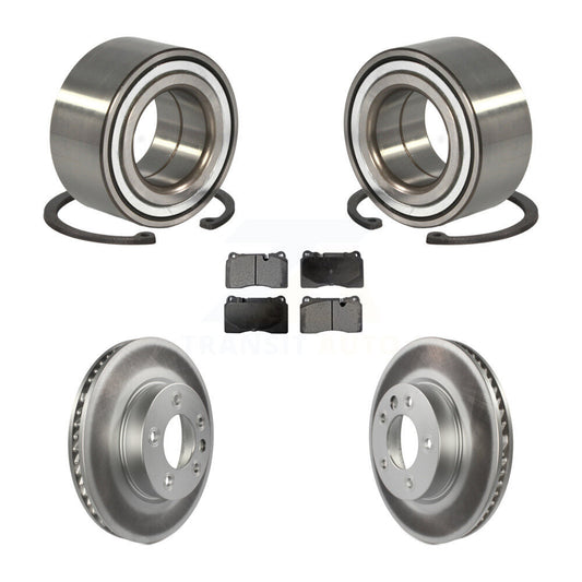 Wheel Bearing Coated Disc Brake Rotors And Pads Front Kit For Volkswagen Touareg