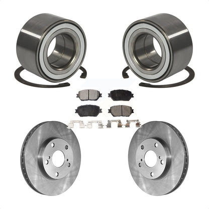 Wheel Bearing Disc Brake Rotor And Semi-Metallic Pads Front Kit For Toyota Camry