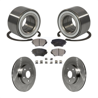 Wheel Bearing Disc Brake Rotors And Semi-Metallic Pads Front Kit For Toyota RAV4