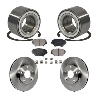 Wheel Bearing Disc Brake Rotors And Semi-Metallic Pads Front Kit For Toyota RAV4