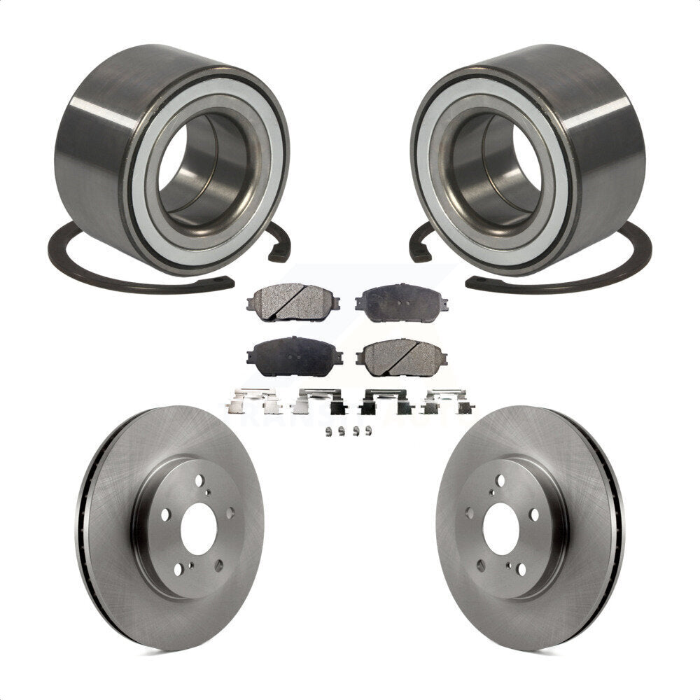 Wheel Bearing Disc Brake Rotors And Pads Front Kit For 2002-2003 Lexus ES300