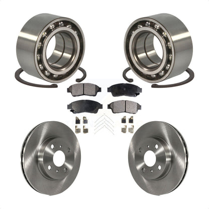 Wheel Bearing Brake Rotor & Pad Front Kit For 1993-1997 Toyota Corolla Geo Prizm