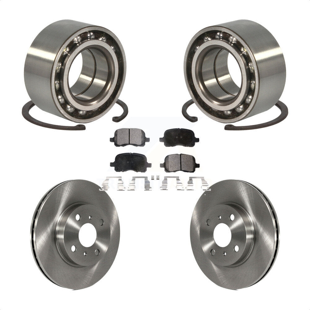 Wheel Bearing Disc Brake Rotor Pads Front Kit For Toyota Corolla Chevrolet Prizm