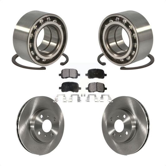 Wheel Bearing Disc Brake Rotor Pads Front Kit For Toyota Corolla Chevrolet Prizm
