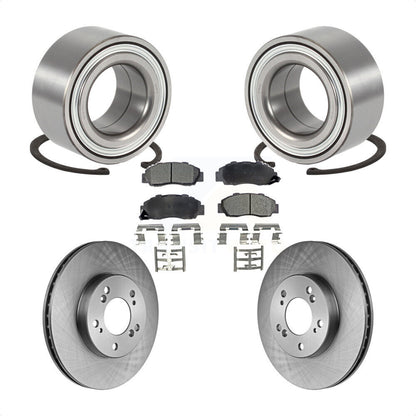 Wheel Bearing Disc Brake Rotors And Pads Front Kit For Acura TL Legend RL