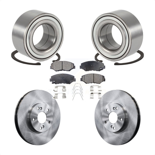 Wheel Bearing Disc Brake Rotors And Pads Front Kit For 2003-2004 Honda Pilot