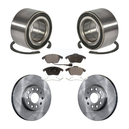 Wheel Bearing Disc Brake Rotors And Pads Front Kit For Volkswagen Jetta