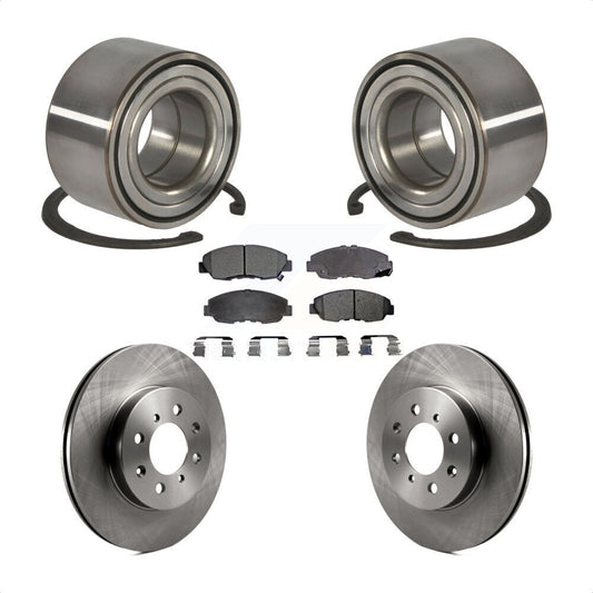 Wheel Bearing Disc Brake Rotors And Pads Front Kit For Honda Civic Acura EL