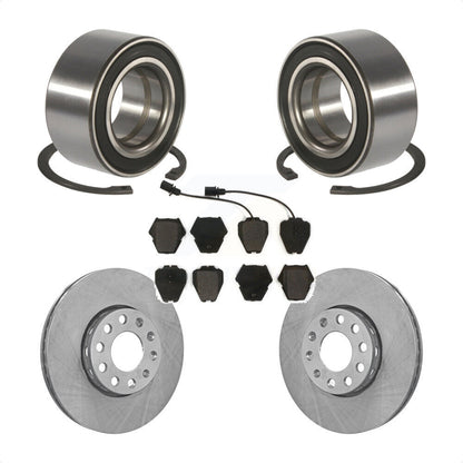 Wheel Bearing Disc Brake Rotor And Pad Front Kit For 2002 Volkswagen Passat 2.8L