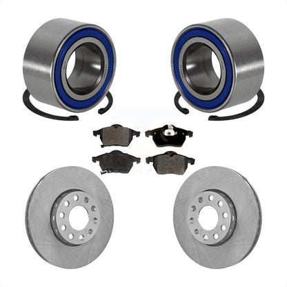 Wheel Bearing Disc Brake Rotors And Pads Front Kit For Volkswagen Passat Audi A4