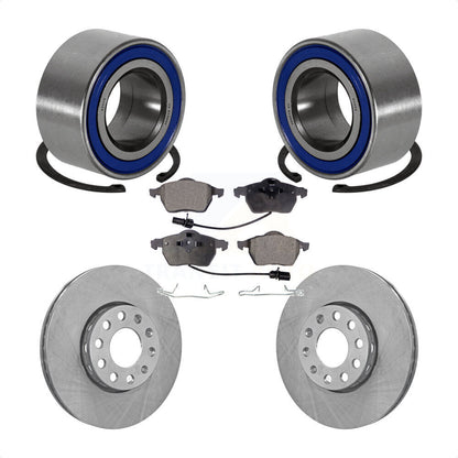 Wheel Bearing Disc Brake Rotors And Pads Front Kit For Volkswagen Passat Audi A4