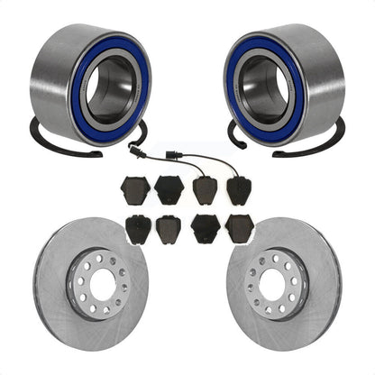 Wheel Bearing Disc Brake Rotor And Pad Front Kit For 2002 Volkswagen Passat 1.8L