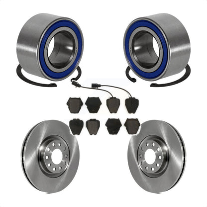 Wheel Bearing Disc Brake Rotor Pads Front Kit For 2000-2001 Audi A4 Turbocharged